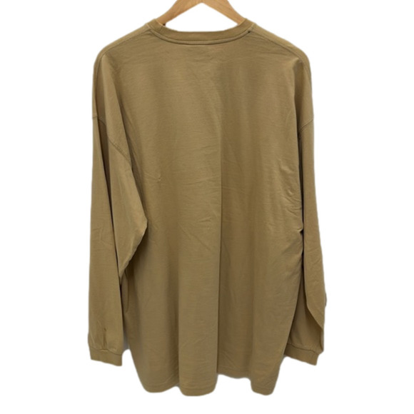 Vintage‎ Cezer Men's 2XL Beige Long Sleeve Crewneck Streetwear Top - Picture 4 of 8